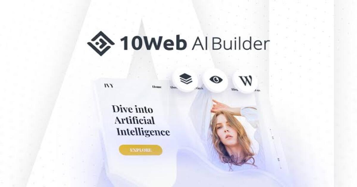 تصميم موقع باستخدام 10web