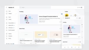 قالب Median UI (النسخة المجانية)